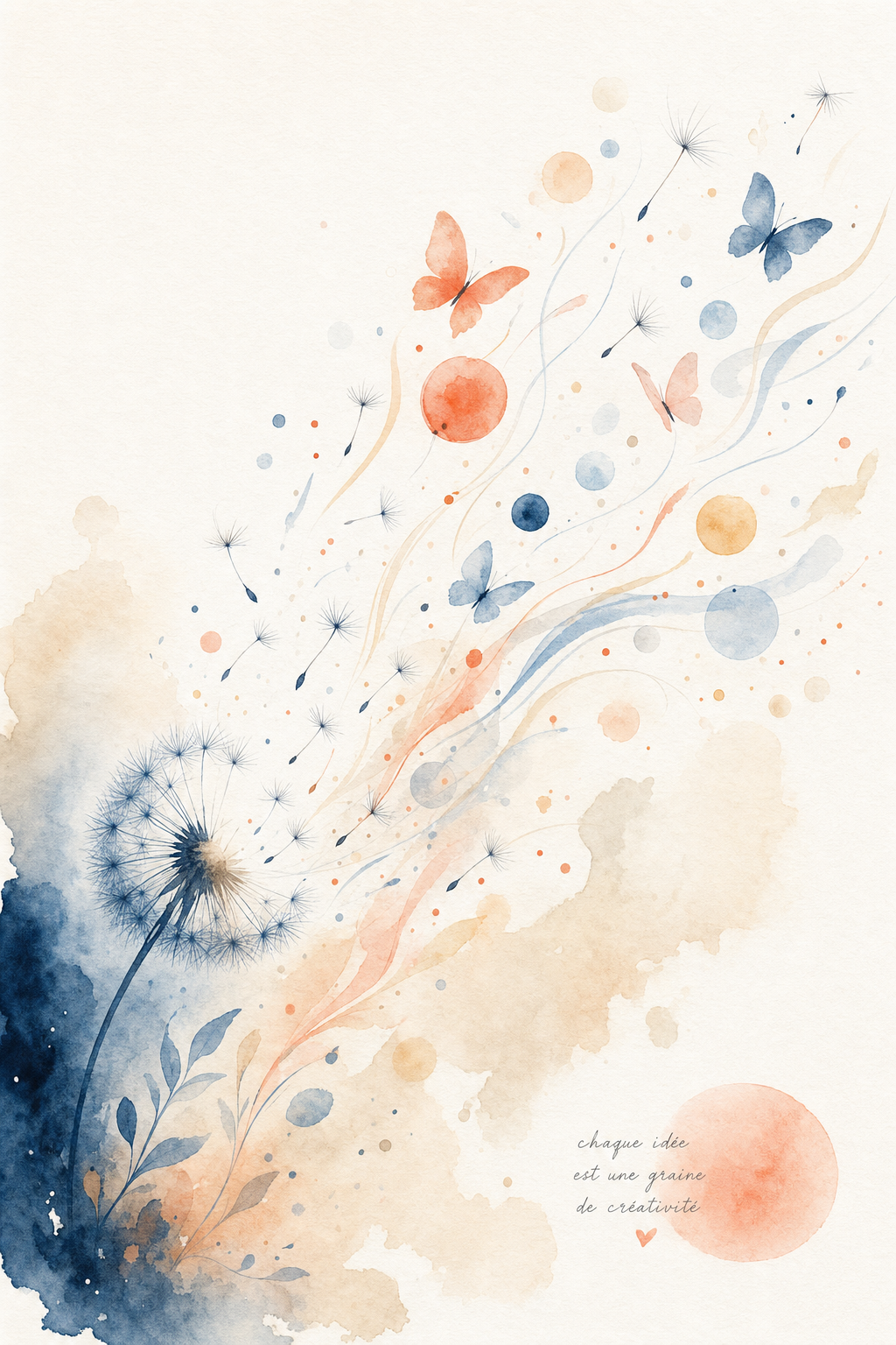 Illustration TDAH - aquarelle douce