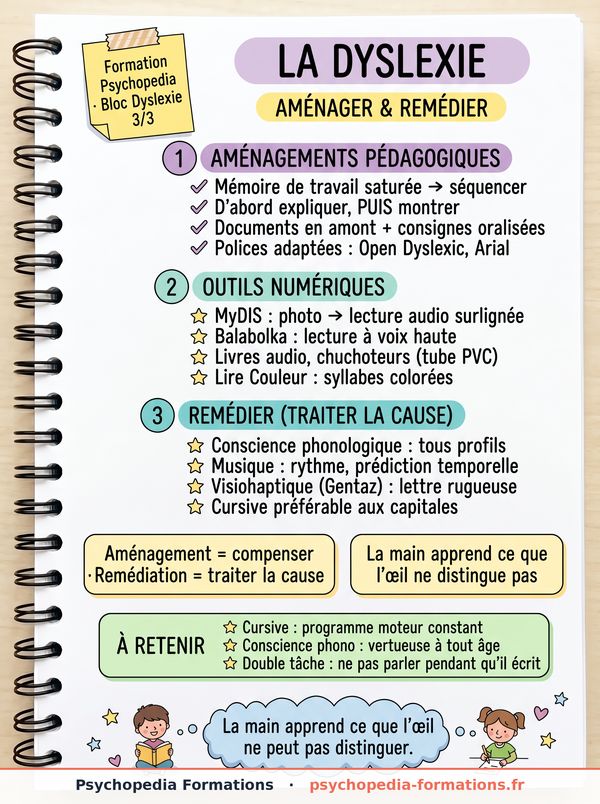 Aperçu — Fiche · Aménager pour la dyslexie
