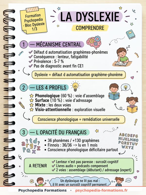 Aperçu — Fiche · Comprendre la dyslexie